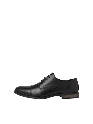 JACK & JONES Herren Jfwraymond Leather Noos Anzugschuhe, Anthrazit, 42 EU von JACK & JONES