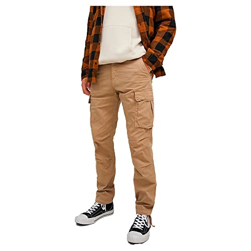 JACK & JONES Herren Jpstace Jjtucker Ama Noos Cargohose, Dune/Detail:solid, 27W / 32L EU von JACK & JONES