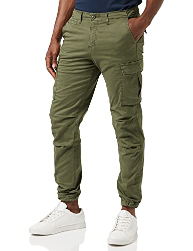 JACK & JONES Herren Jpstace Jjtucker Ama Noos Cargohose, Olive Night/Detail:solid, 30W / 34L EU von JACK & JONES