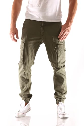 JACK & JONES Herren Jjipaul Jjflake Akm 542 Olive Night Noos Hose, Olive Night, 32W / 36L von JACK & JONES