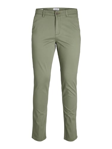 JACK & JONES Herren Chino Hose Slim Fit, Farbe: Grün, 32W / 30L von JACK & JONES
