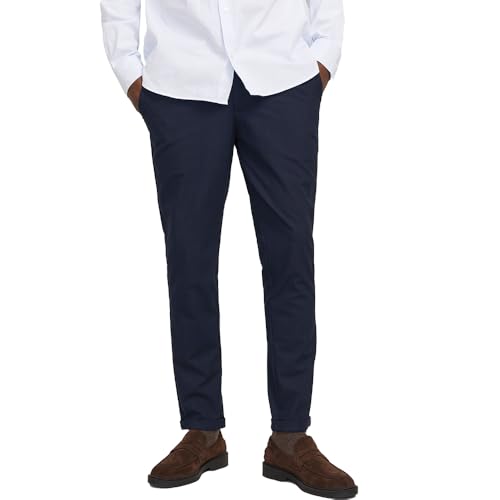 JACK & JONES Herren Jpstmarco Jjconnor Noos Chinohose, India Ink,36W / 32L von JACK & JONES