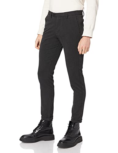 JACK & JONES Herren Jjimarco Jjconnor Akm Dg Minimal Noos Hose, Dark Grey, 28 EU von JACK & JONES