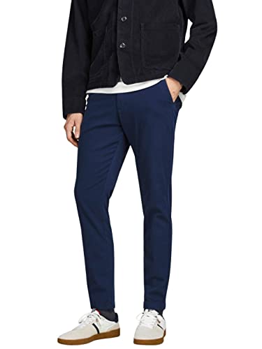 JACK & JONES Herren Jpstollie Jjjagger Sa Noos Pants, Navy Blazer, 34W / 30L EU von JACK & JONES