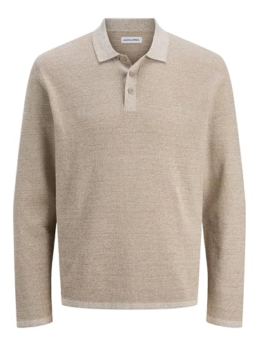 JACK & JONES Male Gestricktes Polo Einfarbig Gestricktes Polo von JACK & JONES