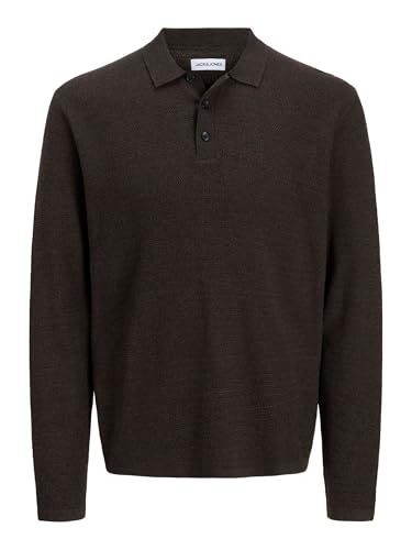 JACK & JONES Male Gestricktes Polo Einfarbig Gestricktes Polo von JACK & JONES