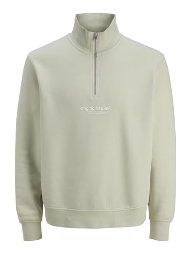 JACK & JONES Male Sweatshirt mit halbem Reißverschluss Text Sweatshirt mit halbem Reißverschluss JACK & JONES Male Sweatshirt mit halbem Reißverschluss Text Sweatshirt mit halbem Reißverschluss von JACK & JONES