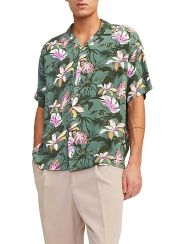 JACK & JONES Herren Hemd Locker geschnitten 12250537,Laurel Wreath,M von JACK & JONES