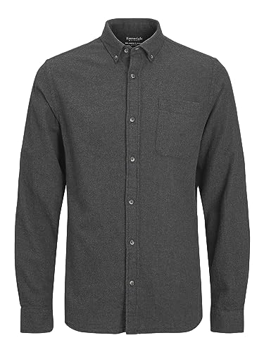 JACK & JONES Herren Jjeclassic Melange Shirt Ls Sn Hemd, Dark Grey Melange,XS JACK & JONES Herren Jjeclassic Melange Shirt Ls Sn Hemd, Dark Grey Melange,XS von JACK & JONES