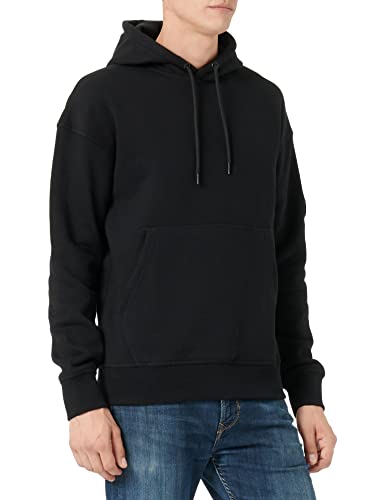 JACK & JONES Herren Kapuzenpullover Hoodie JCOCLASSIC Waffle - Relaxed Fit, Größe:XL, Farbe:Black 12216342 von JACK & JONES