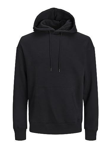 JACK & JONES Herren Jjestar Basic Sweat Hood Kapuzenpullover, Schwarz, XL EU von JACK & JONES