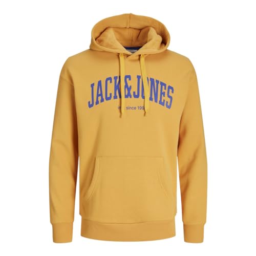 JACK & JONES Male Hoodie Logo, Farbe:Gelb, Größe:M von JACK & JONES