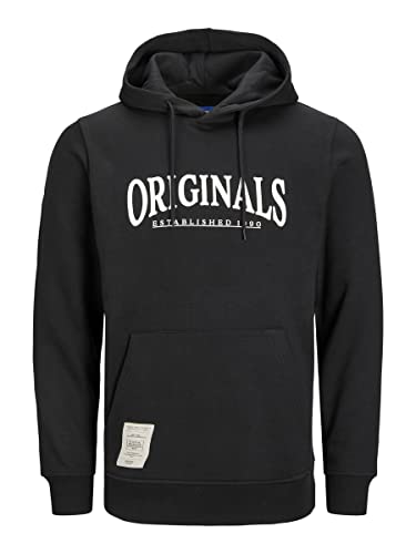 JACK & JONES Herren Sweatshirt Bridge schwarz/weiß M von JACK & JONES