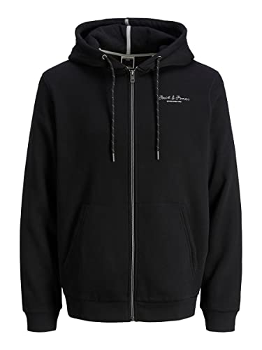JACK & JONES Herren Jcoberg Sweat Zip Hood Noos Kapuzenjacke, Schwarz, L EU von JACK & JONES