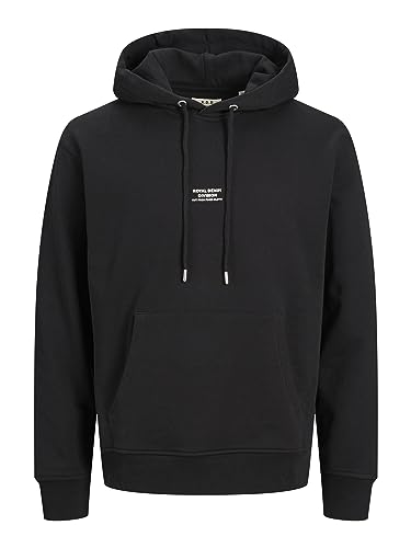 JACK & JONES Herren Rddbill Hood Sn Sweatshirt, Schwarz, L EU von JACK & JONES