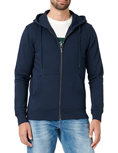 JACK & JONES Herren Jjestar Basic Sweat Zip Hood Noos Kapuzenjacke, Navy Blazer, S EU von JACK & JONES