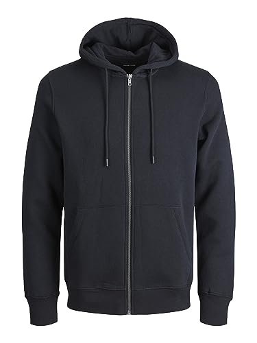 Jack & Jones Herren Jjestar Basic Sweat Zip Hood Noos Kapuzenjacke, Schwarz, XXL EU von JACK & JONES