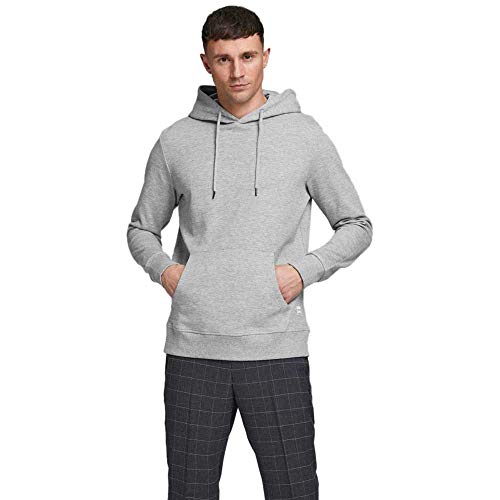 JACK & JONES Male Hoodie Sweat MLight Grey Melange von JACK & JONES