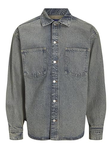JACK & JONES Male Jeanshemd Wide Fit Jeanshemd von JACK & JONES