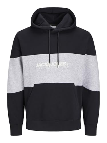 JACK & JONES Male Kapuzenpullover Plus Size Logo Kapuzenpullover von JACK & JONES