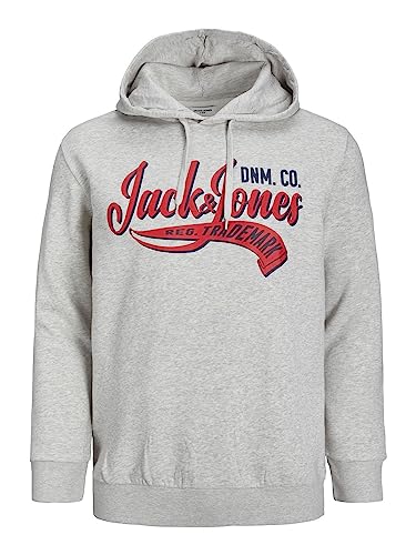 JACK & JONES Male Kapuzenpullover Plus Size Logo Kapuzenpullover von JACK & JONES