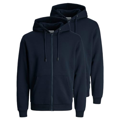 JACK & JONES Male Kapuzenpullover mit Reißverschluss Einfarbig Kapuzenpullover mit Reißverschluss JACK & JONES Male Kapuzenpullover mit Reißverschluss Einfarbig Kapuzenpullover mit Reißverschluss von JACK & JONES