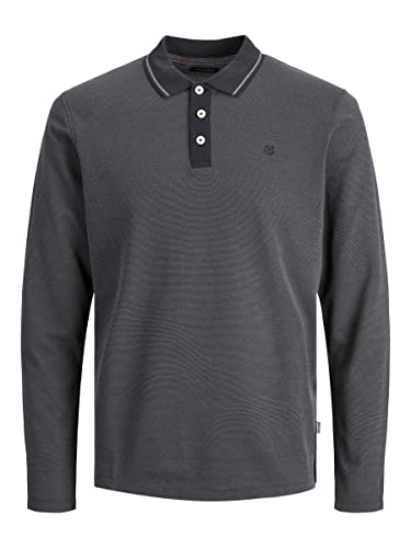 JACK & JONES Male Langarm-Poloshirt Pikee von JACK & JONES