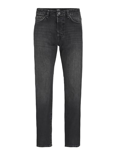 JACK & JONES Herren Jeans JJICHRIS JJCOOPER JOS 490 - Relaxed Fit - Black Denim, Größe:34W / 30L, Farbvariante:Black Denim 12217115 von JACK & JONES