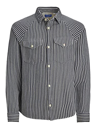 JACK & JONES Male Overshirt Gestreiftes Raglan von JACK & JONES