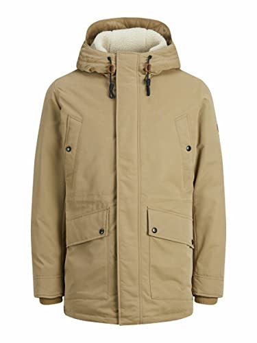 JACK & JONES Herren Jjeclifford Parka Sn Anorak, Beige (Elmwood), XXL von JACK & JONES