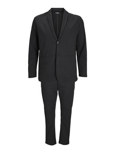 JACK&JONES PLUS Men's JPRBLABECK Suit PLS Anzug, Black, 5XL von JACK & JONES