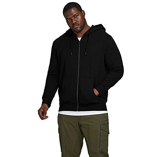 JACK & JONES Male Kapuzenjacke Plus Size Einfarbig Kapuzenjacke von JACK & JONES