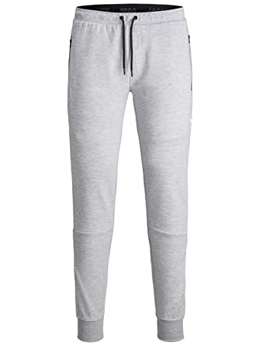 JACK & JONES Male Plus Size Jogginghose Will Air 42Light Grey Melange von JACK & JONES