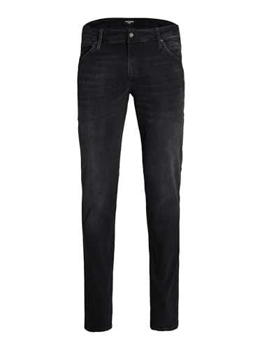 JACK & JONES Herren Jeans JJIGLENN JJFOX GE 147 Plussize - Slim Fit - Schwarz, Größe:44W / 34L, Farbvariante:Black Denim 12235406 von JACK & JONES