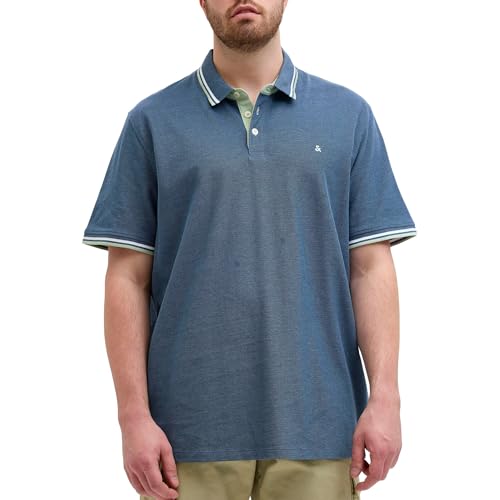 JACK & JONES Male Poloshirt Plus Size Einfarbig Poloshirt von JACK & JONES