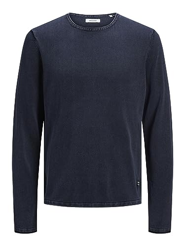 JACK & JONES Herren Jjeleo Knit Crew Neck Noos Pullover, Navy Blazer, M EU von JACK & JONES