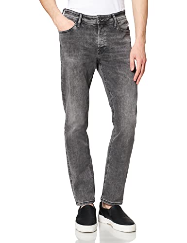 JACK&JONES Herren JJICLARK JJEVAN AM 397 SN Jeans, Black Denim, 36W x 32L von JACK & JONES