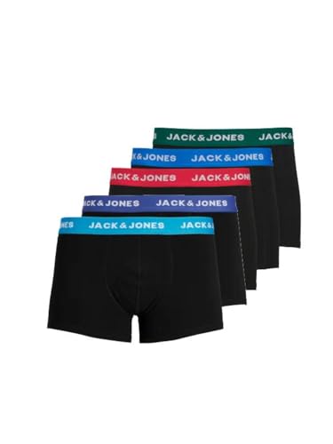 JACK & JONES Male Shorts 5er-Pack Herrenunterwäsche in Größe XS-XXL, Farbe:Black1, Größe:L von JACK & JONES