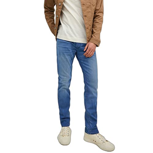 JACK & JONES Herren Jeans JJITIM JJOLIVER JOS 419 LID - Slim Fit - - Blue Denim, Größe:29W / 32L, Farbvariante:Blue Denim 12217104 von JACK & JONES