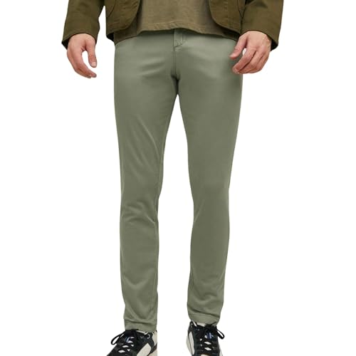 JACK & JONES Herren Chino Hose Stretch Pants Konischer Schnitt Slim Fit Look JPSTMARCO JJBOWIE von JACK & JONES