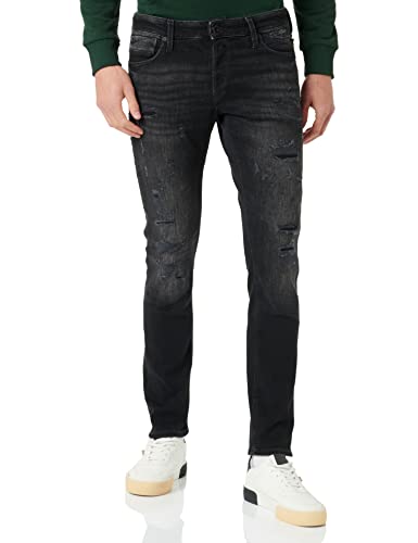 JACK & JONES Herren Jeans JJIGLENN JJBLAIR GE 802 - Slim Fit - Black Denim, Größe:29W / 34L, Farbvariante:Black Denim 12219593 von JACK & JONES