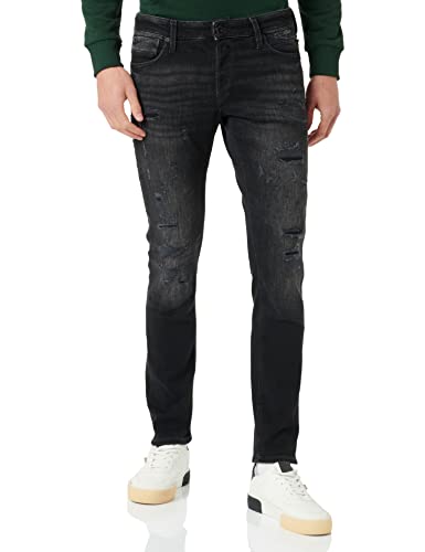 JACK & JONES Herren Jeans JJIGLENN JJBLAIR GE 802 - Slim Fit - Black Denim, Größe:31W / 32L, Farbvariante:Black Denim 12219593 von JACK & JONES