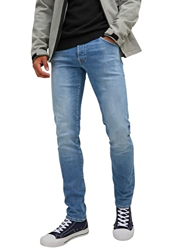 JACK & JONES Herren Jeans JJIGLENN JJFOX JOS 047 50SPS - Slim Fit - Blue Denim, Größe:32W / 32L, Farbvariante:Blue Denim 12223624 von JACK & JONES