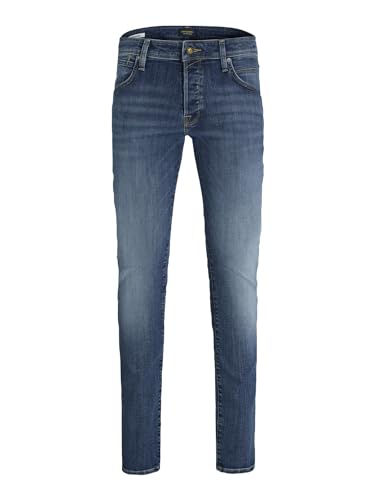 JACK & JONES Male Slim Fit Jeans JJIGLENN JJORIGINAL, Farbe:Blau, Jeans/Hosen Neu:32W / 34L von JACK & JONES
