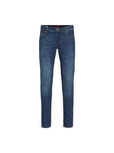 JACK & JONES Male Slim Fit Jeans JJIGLENN JJORIGINAL, Farbe:Dunkelblau, Jeans/Hosen Neu:32W / 30L von JACK & JONES