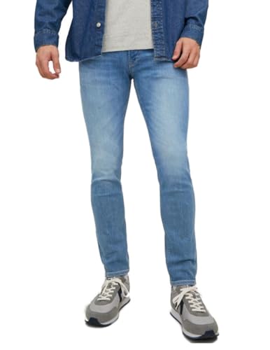 JACK & JONES Herren Jeans JJILIAM JJORIGINAL GE 314 - Skinny Fit - Blue Denim, Größe:29W / 30L, Farbvariante:Blue Denim 12224986 von JACK & JONES