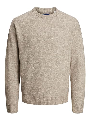 JACK & JONES Male Strickpullover mit Rundhals Einfarbig Strickpullover mit Rundhals von JACK & JONES