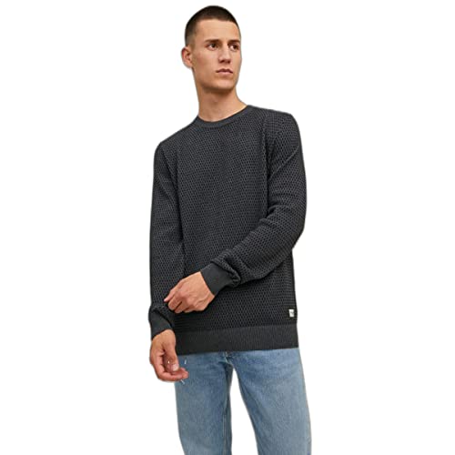 JACK & JONES Male Strickpullover mit Rundhals Einfarbig Strickpullover mit Rundhals von JACK & JONES