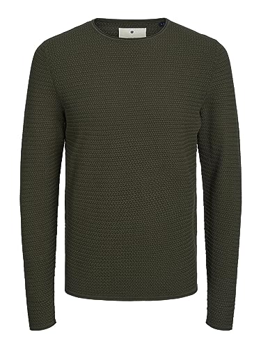 JACK & JONES Male Strickpullover mit Rundhals Einfarbig Strickpullover mit Rundhals von JACK & JONES