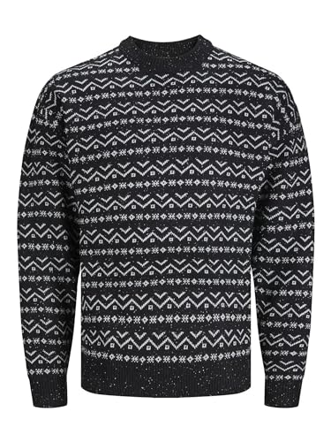 JACK & JONES Male Strickpullover mit Rundhals All Over Print Strickpullover mit Rundhals von JACK & JONES